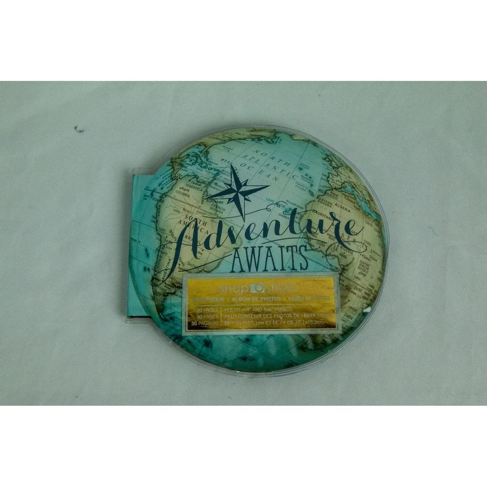Paper House Adventure Awaits Globe Photo Scrapbook Album 50 Pages ALB-0008
